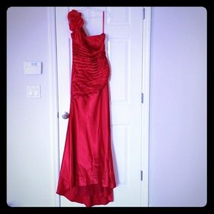 One shoulder prom dress